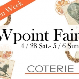 COTERIE Wポイントフェア開催◎