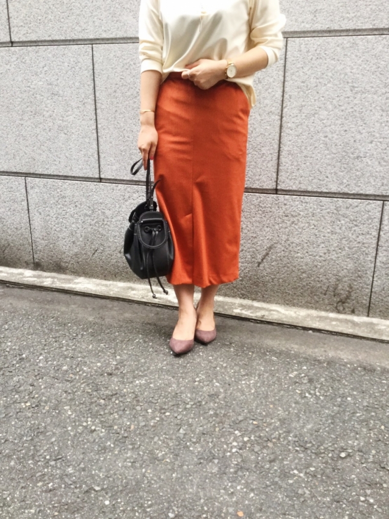 【京阪モール】綺麗目なコーデュロイスカート