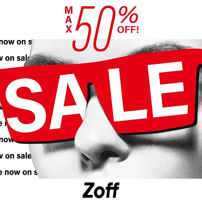 Zoff summer sale &lt;up to 50% off on glasses and sunglasses&gt;