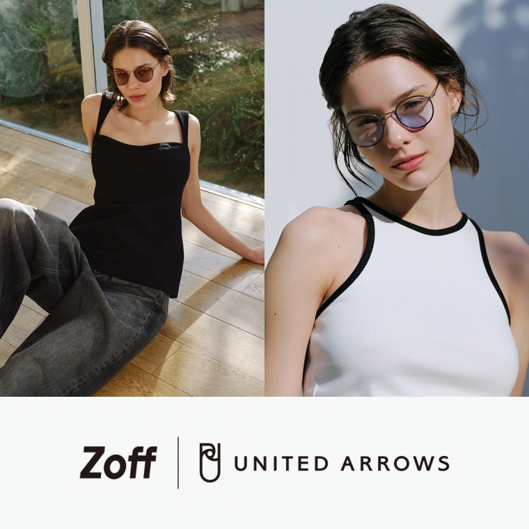 All 6 new types are now available in the Zoff × UNITED ARROWS sunglasses collection!