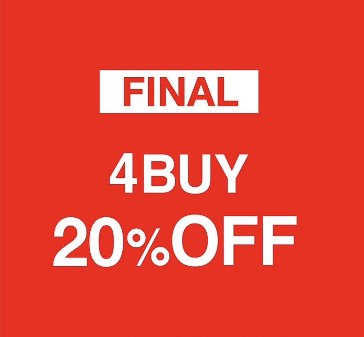 【FINAL SALE】4BUY20%OFF!!