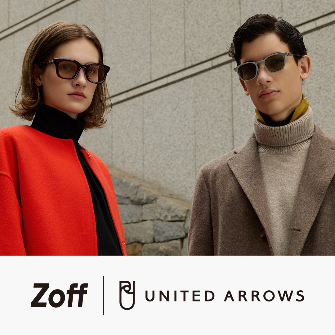 「Zoff」×「UNITED ARROWS」2024 가을 겨울 아이웨어 컬렉션이 등장!