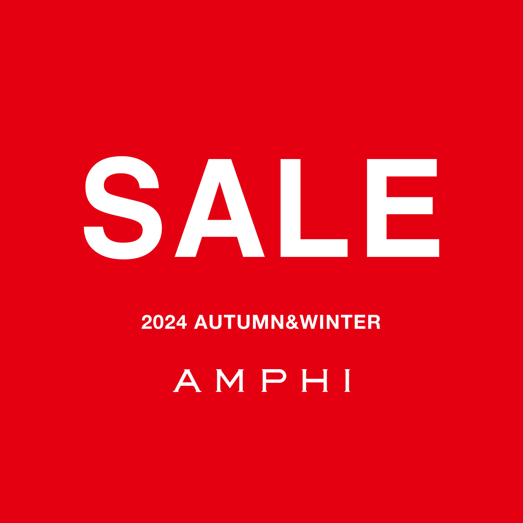 【AMPHI】MAX30%OFF！SEAL開催中！