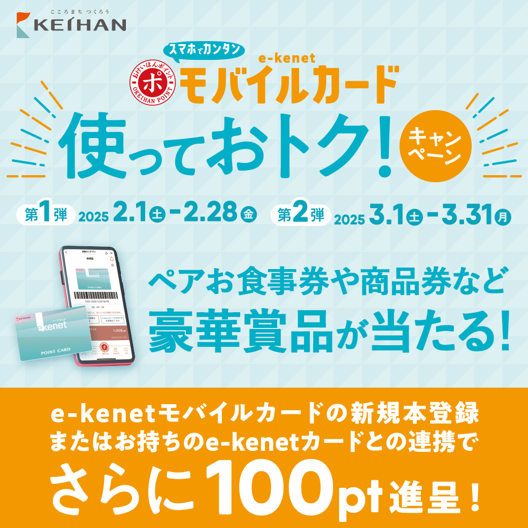 e-kenetモバイルカード 使っておトク！キャンペーン