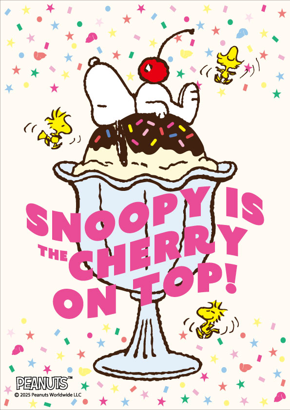 SNOOPY IS THE CHERRY ON TOP!
